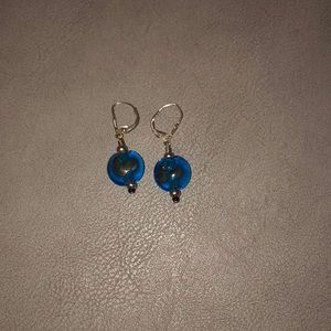 Hand-blown glass earrings